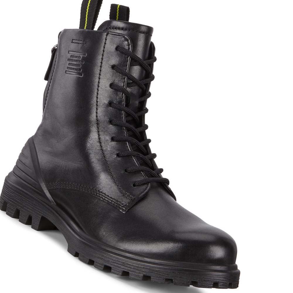 Women's Ecco Tredtray High Cut Boots Black | USA 52DFM